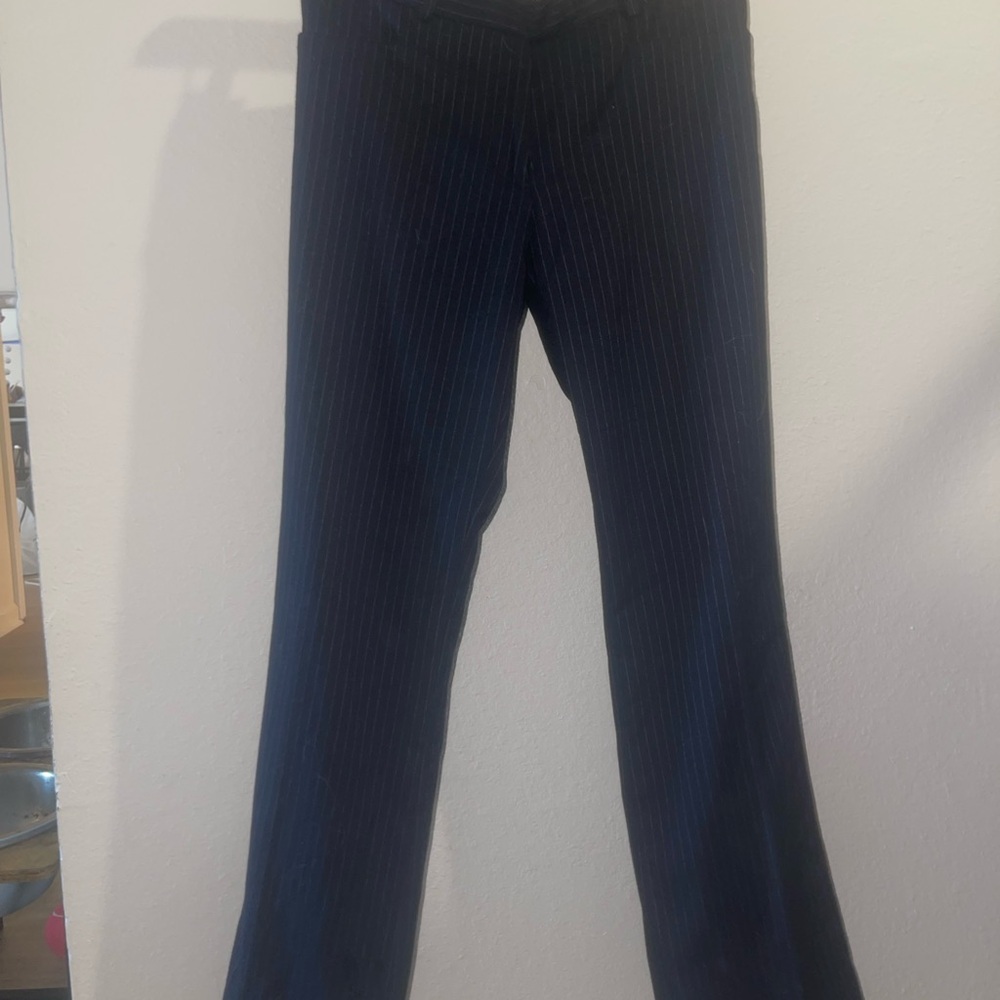 GAP Modern woolen Boot Pants - Navy and White